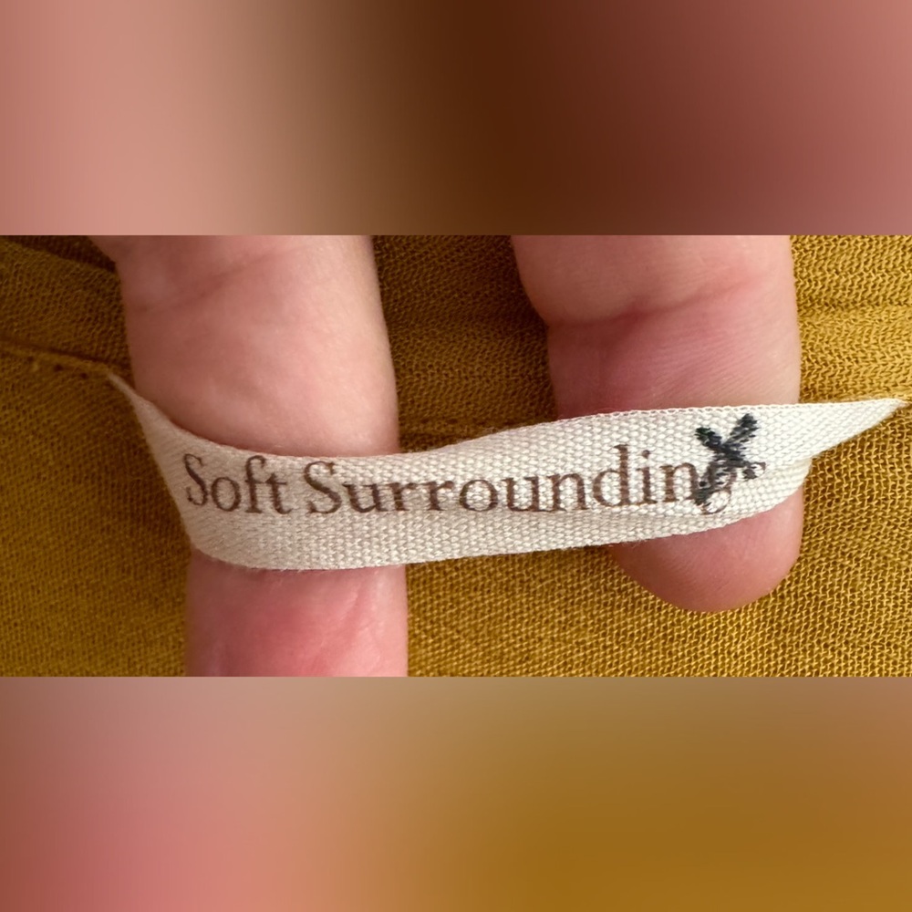 Soft Surroundings Button Front Layered Tunic - 2X - Picture 7 of 11